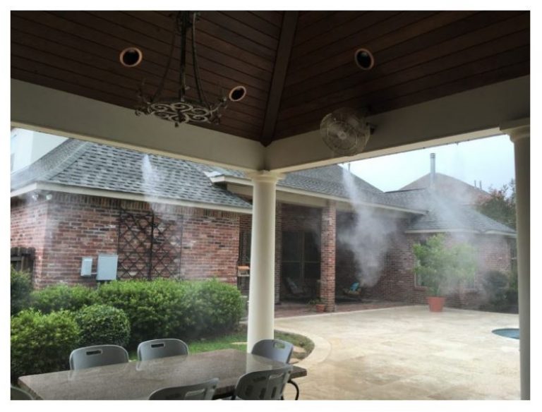 Patio mist cooling outdoor